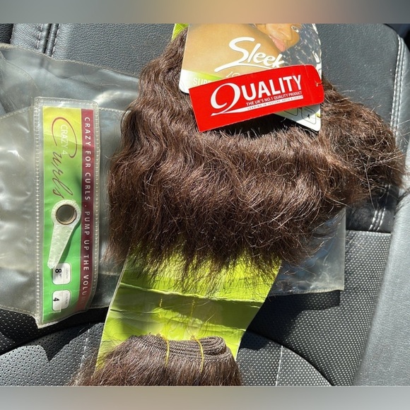 Sleek Crazy Curls 100% Human Hair Weave LENGTH #8 Color 4 NWT - Picture 9 of 11